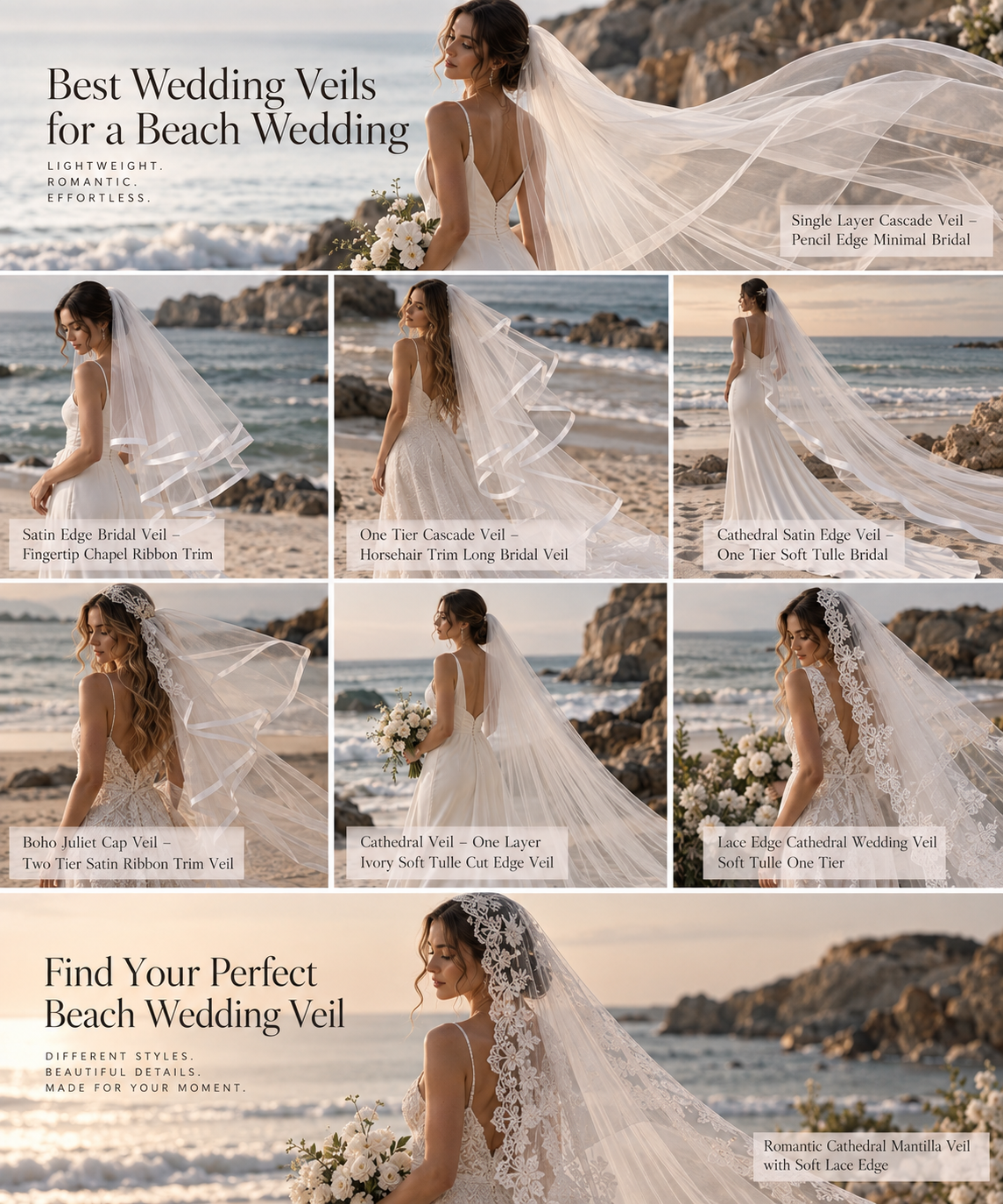 Best Wedding Veils for a Beach Wedding