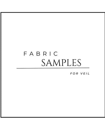 Veil Fabric Samples – White, Ivory, and Light Ivory Tulle Swatches for Bridal Veils