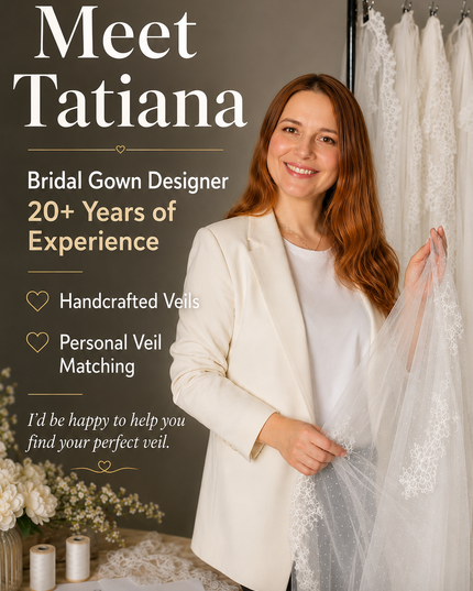 Juliet Cap Chantilly Lace Veil – Soft Tulle Bridal