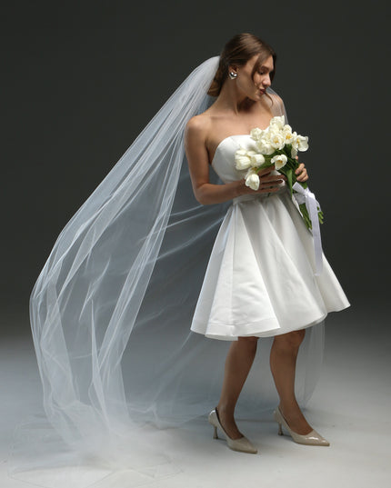 Bridal Pencil Veil - Customized Length and Style Available
