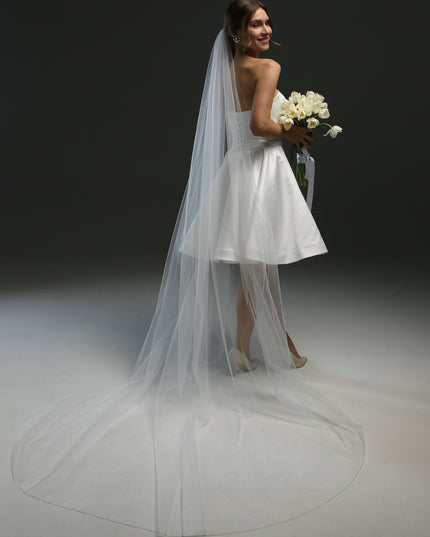 Bridal Pencil Veil - Customized Length and Style Available