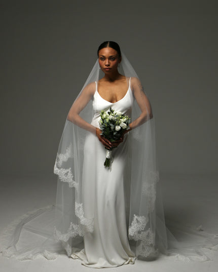 Two Tier Lace Edge Cathedral Romantic Veil