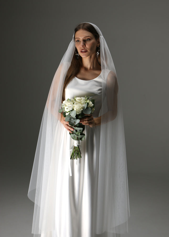 Romantic Juliet Cap Veil – Two Tier Boho Wedding Veils