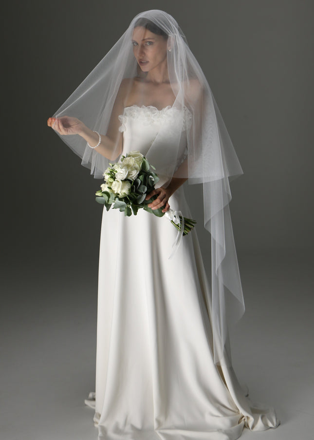 Juliet Cap Veil – Two Layers Boho Vintage Bridal Veil