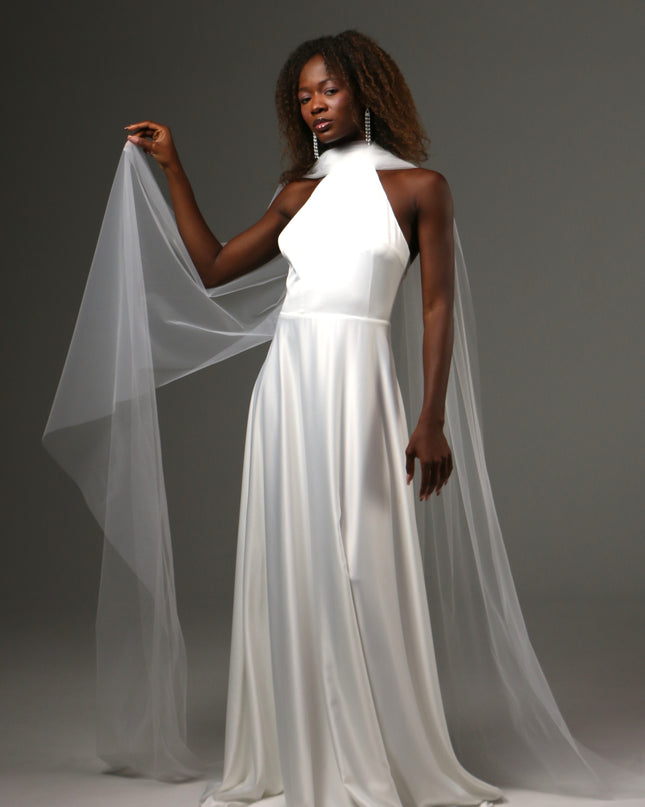 Soft Tulle Bridal Scarf Veil Long Wedding Wrap Shawl