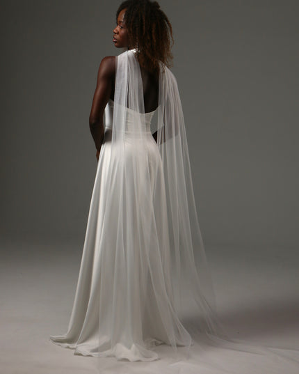 Soft Tulle Bridal Scarf Veil Long Wedding Wrap Shawl