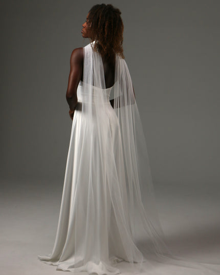 Soft Tulle Bridal Scarf Veil Long Wedding Wrap Shawl