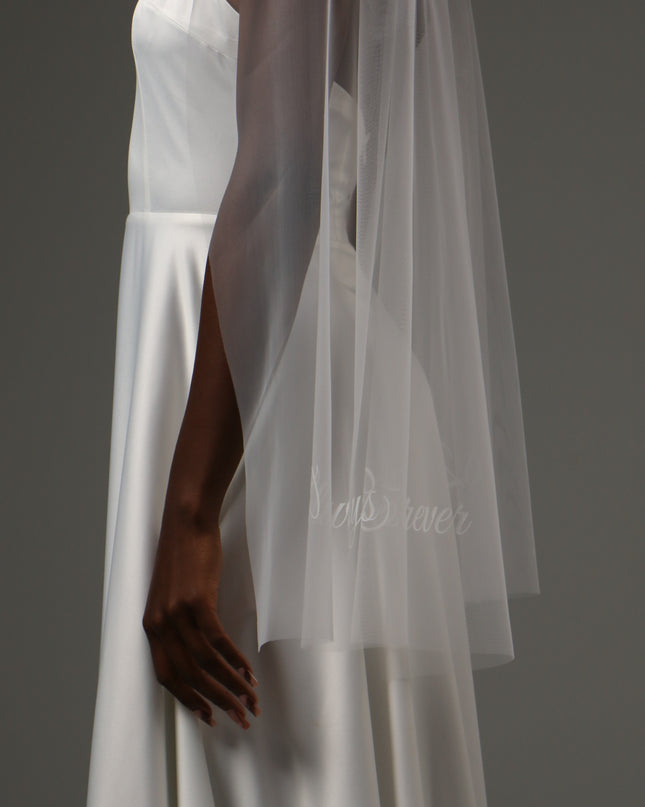 Personalized Bridal Scarf Custom Wedding Tulle Wrap