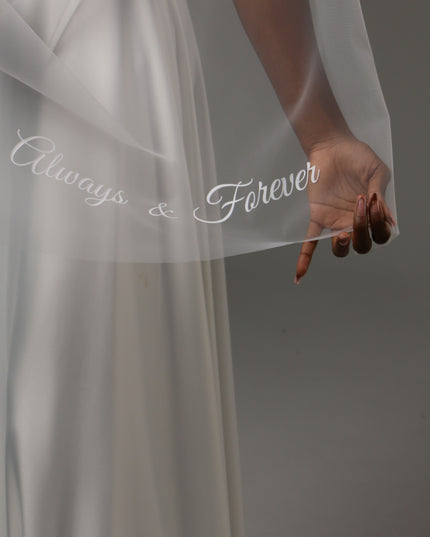 Personalized Bridal Scarf Custom Wedding Tulle Wrap