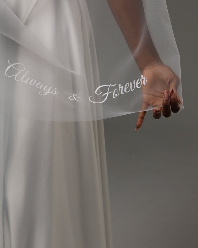 Personalized Bridal Scarf Custom Wedding Tulle Wrap