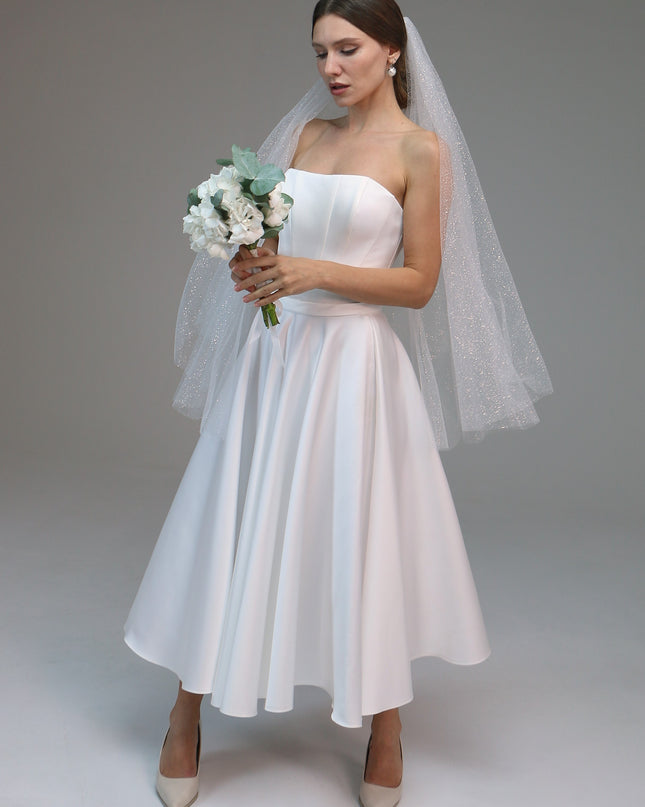 Blusher Veil-Chapel Length Veil-Simple Wedding Veil-Boho Veil | Custom Veil