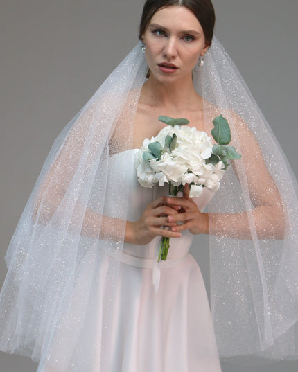 Blusher Veil-Chapel Length Veil-Simple Wedding Veil-Boho Veil | Custom Veil