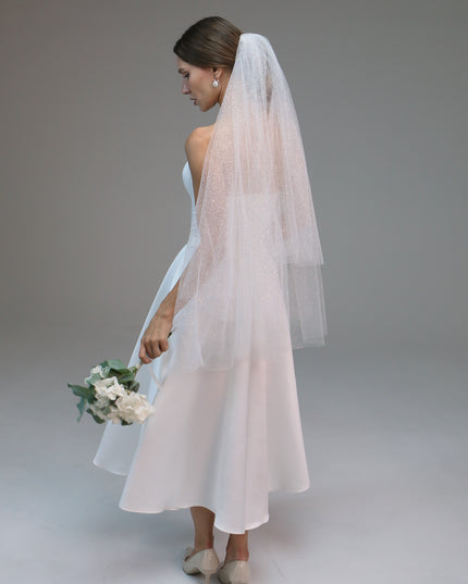 Blusher Veil-Chapel Length Veil-Simple Wedding Veil-Boho Veil | Custom Veil